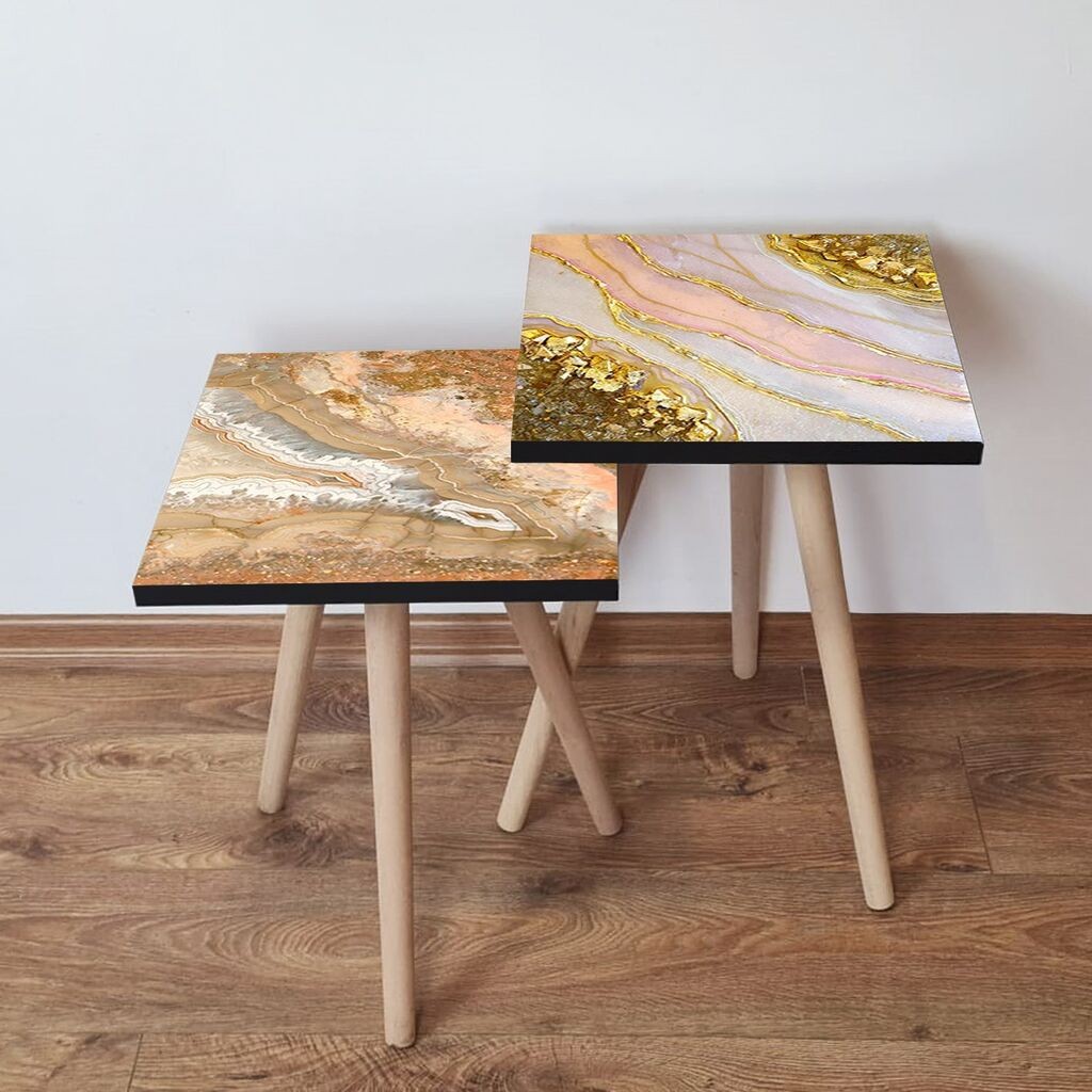 Комплет масички за кафе Hanah Home 2Shp423, 2 парчиња, шарени