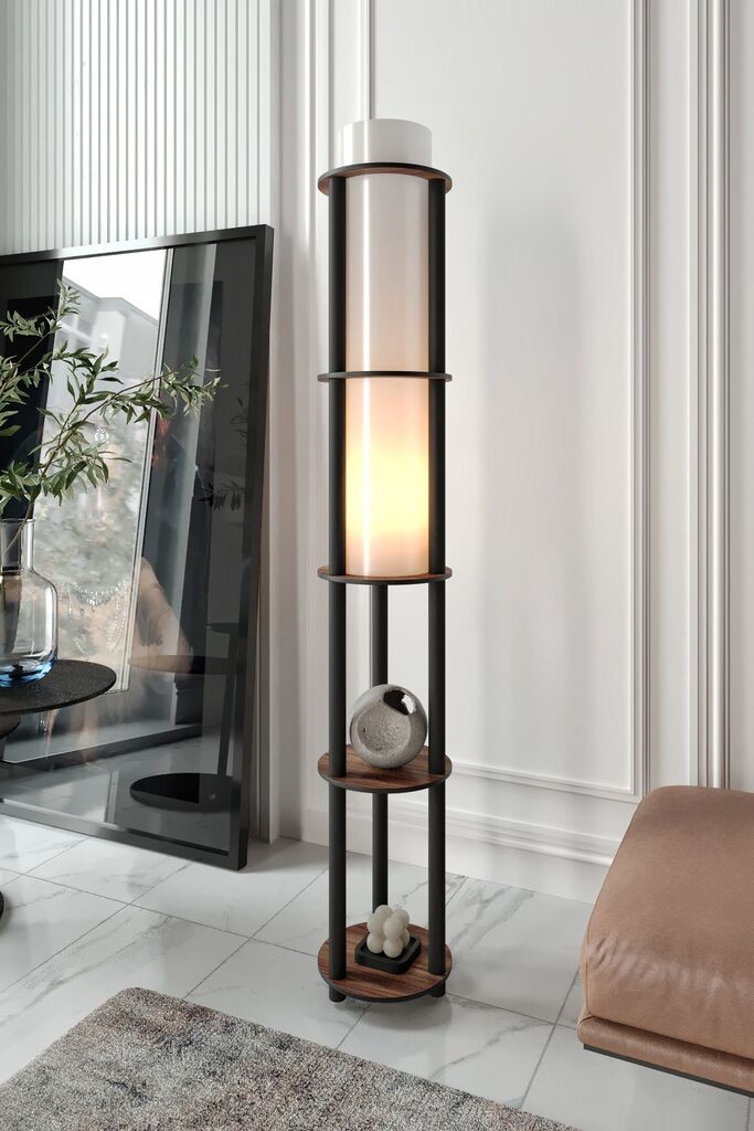 Подна ламба Opviq KS-11123, 17x150 см, IP20, црно-кафеава