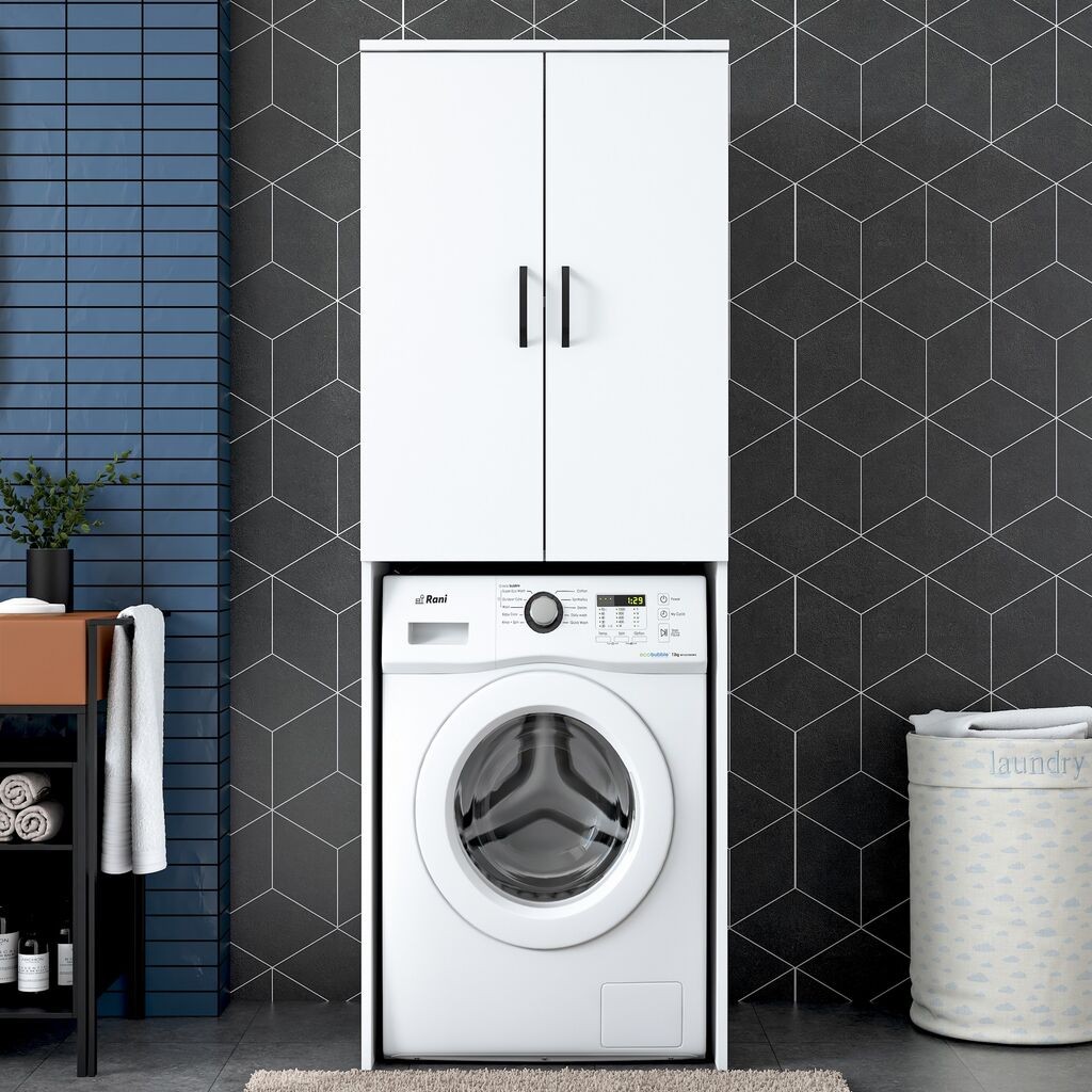 Hanah Home шкаф за машина за перење алишта KD110-3192, бел