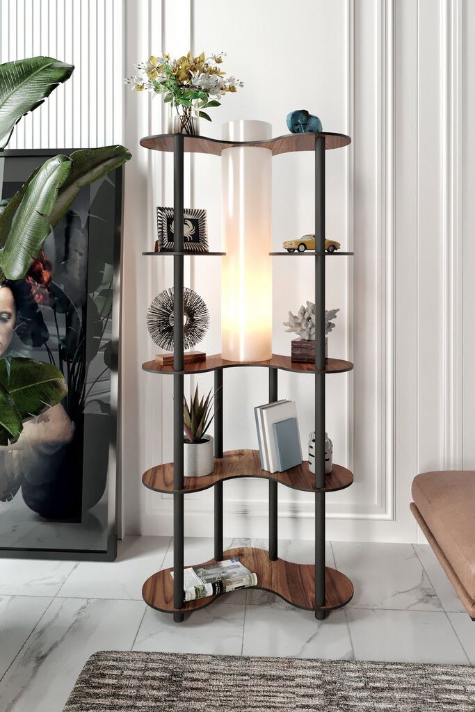 Подна ламба Opviq KS-11113, 17x150 см, IP20, црно-кафеава