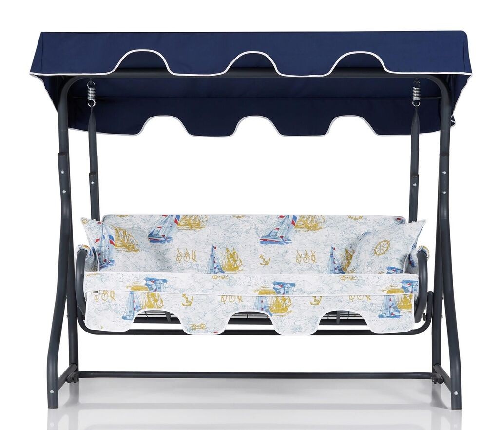 Лулашка за градина Hanah Home Ruta, 200x170x110 см, сино-бела