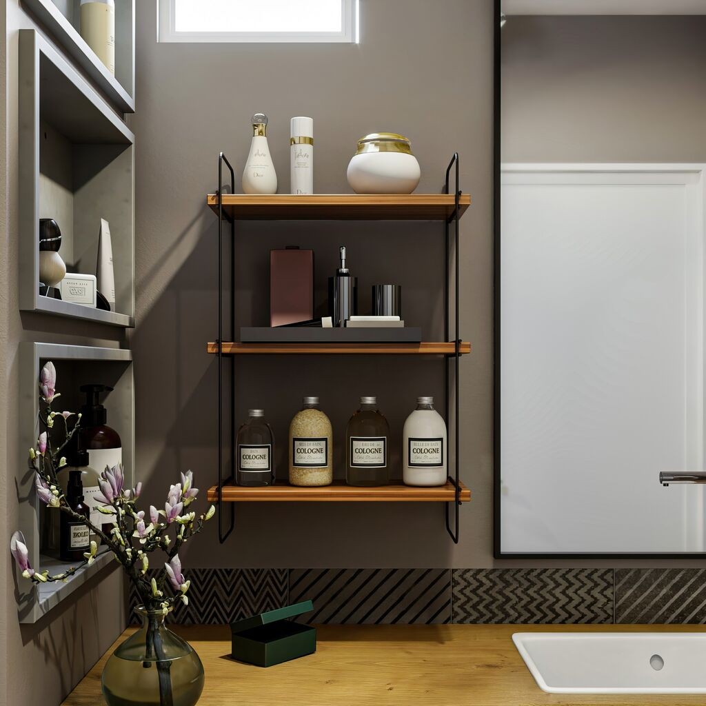 Dzидна полица Hanah Home Pullalis, 40x66x20 cm, Антрацит