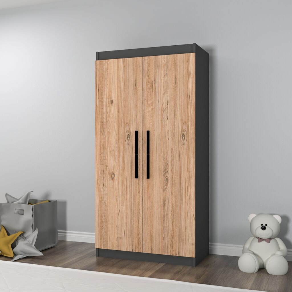 Hanah Home Garderober Akser, 90x180x45 cm, кафеава