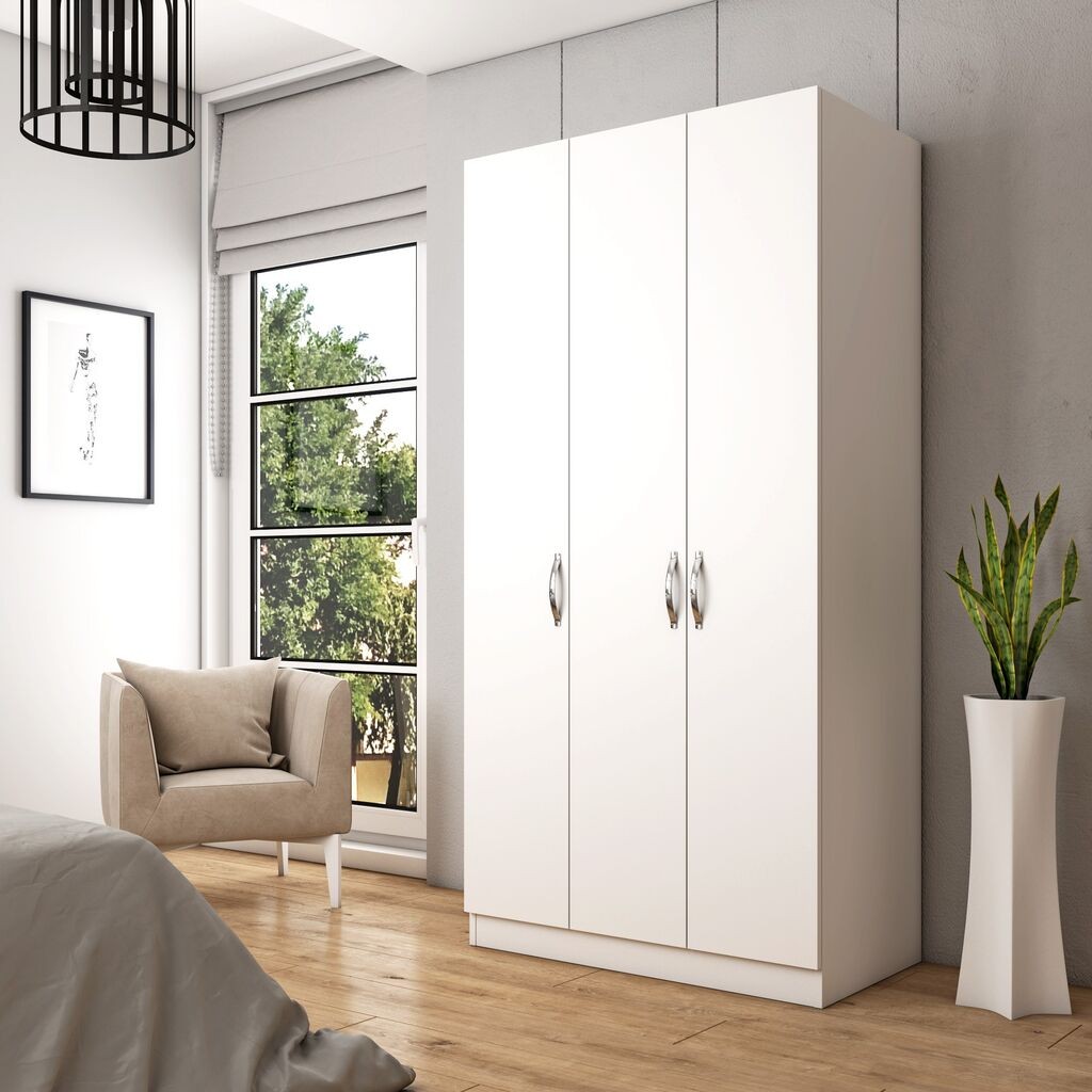 Гардеробер Hanah Home FRN-12023, 90x181x50 см, бел