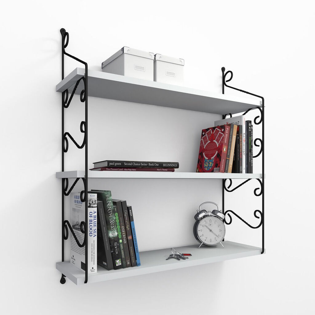 Dzидна полица Hanah Home Ceramoni, 72x81x20 см, бела