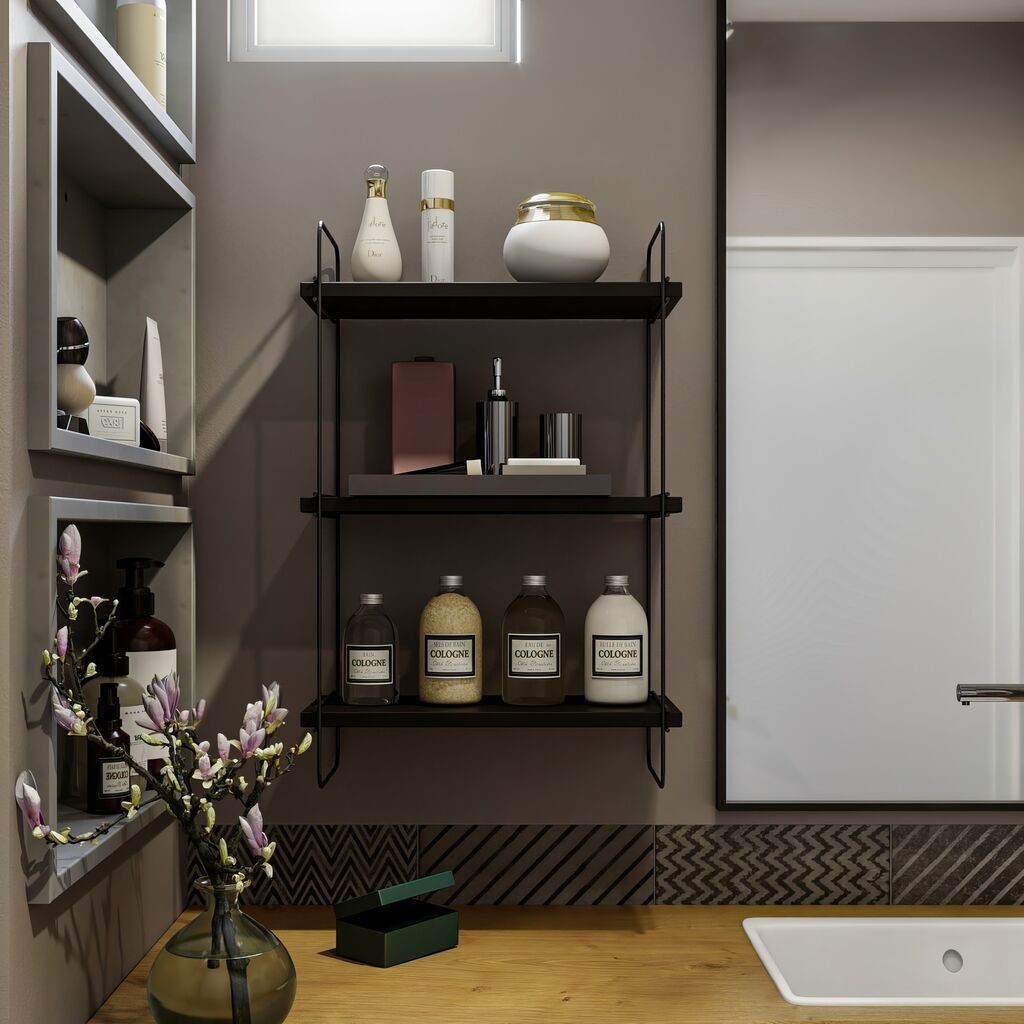 Dzидна полица Hanah Home Pullalis, 40x66x20 cm, Антрацит