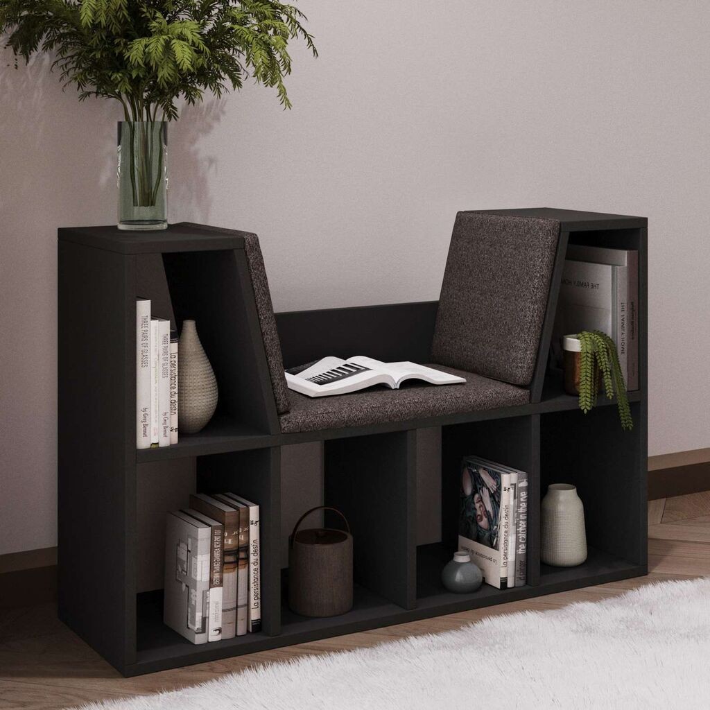 Полица за книги Hanah Home Livora, 103x63x30 см, Антрацит