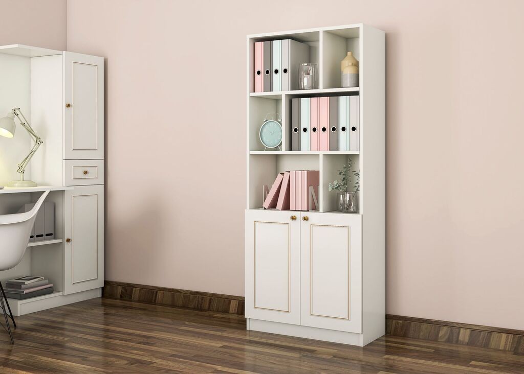 Полица за книги Hanah Home Rb-089, 70x180x40 см, бела