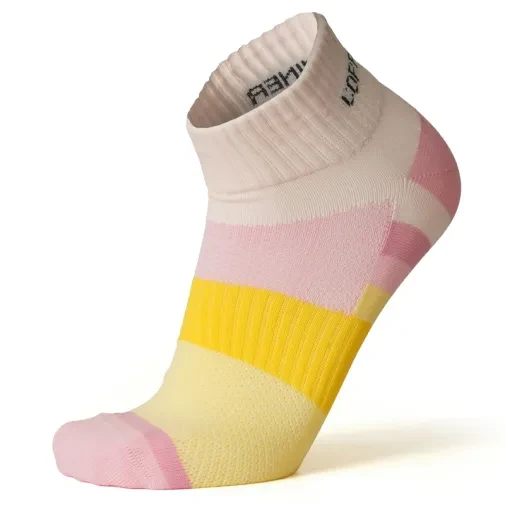 Женски чорапи „Run“ од „Copperminer“, розово-жолти
