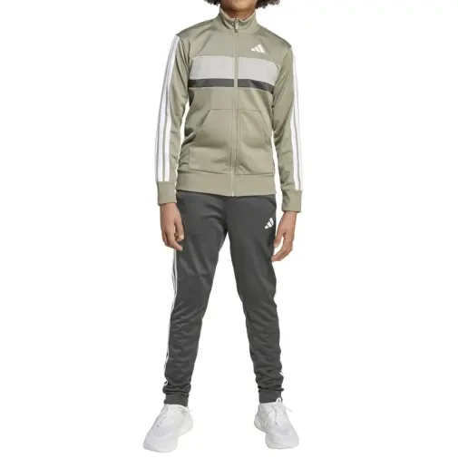 Adidas Тренерки Комплет за Момчиња J 3S Tiberio TS Сиви