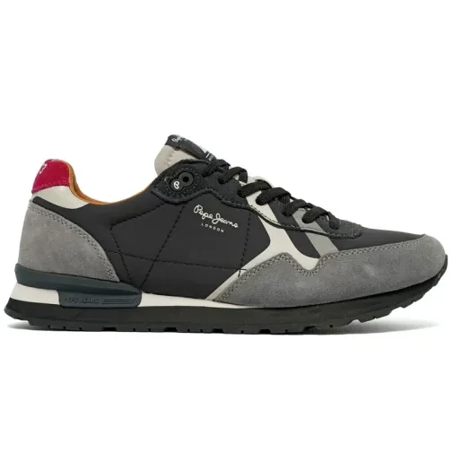 Машки патики со британски принтови Pepe Jeans, сиви