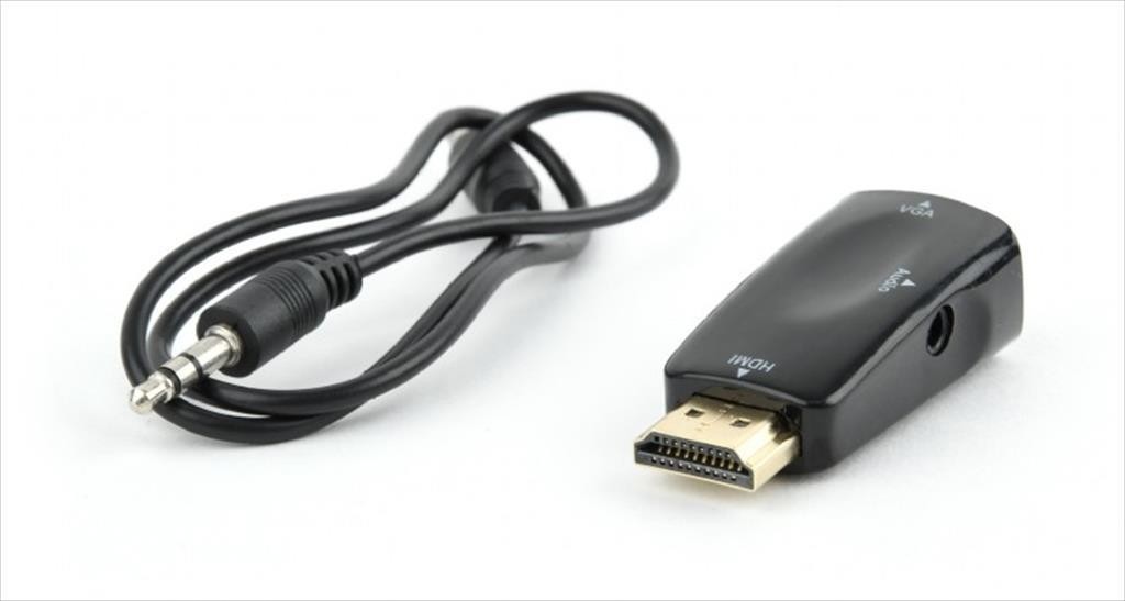 Cablexpert HDMI Во VGA Конвертор Со Аудио Црн AB-HDMI-VGA-02