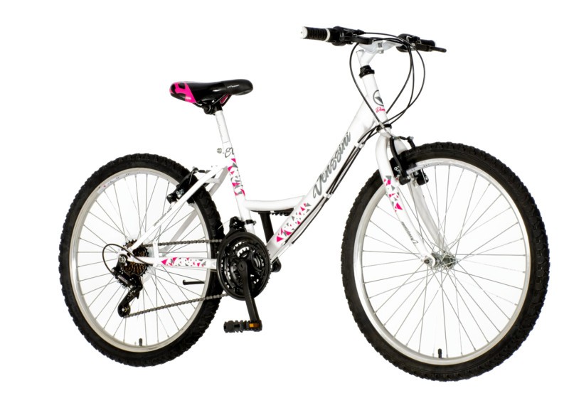 Детски велосипед Venssini Parma Ella 24" – Сиво-розов детски (24" / XS)