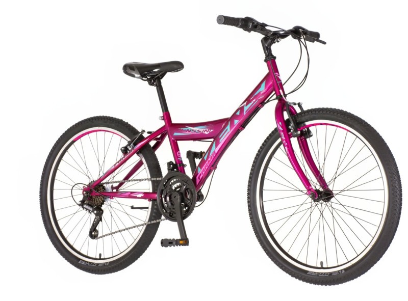 Детски велосипед Venssini Parma 24" –  (виолетово-тиркизен)