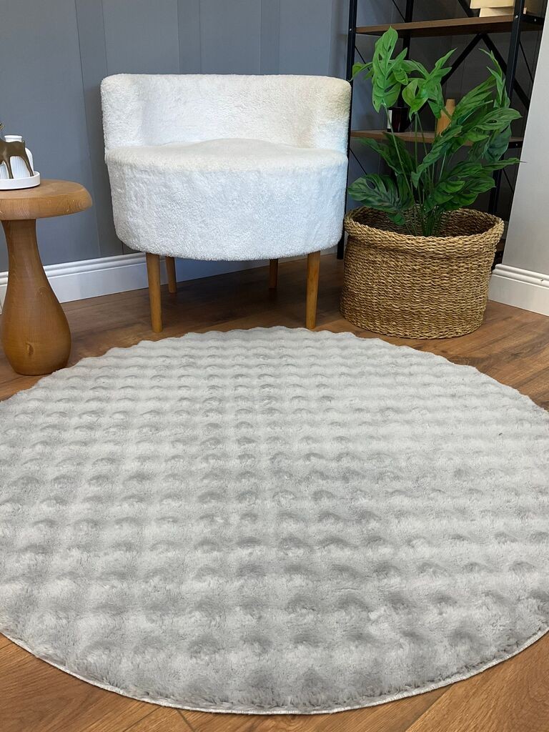 Тепих Conceptum Hypnose Puffy Bubble, 100x100 см, сив