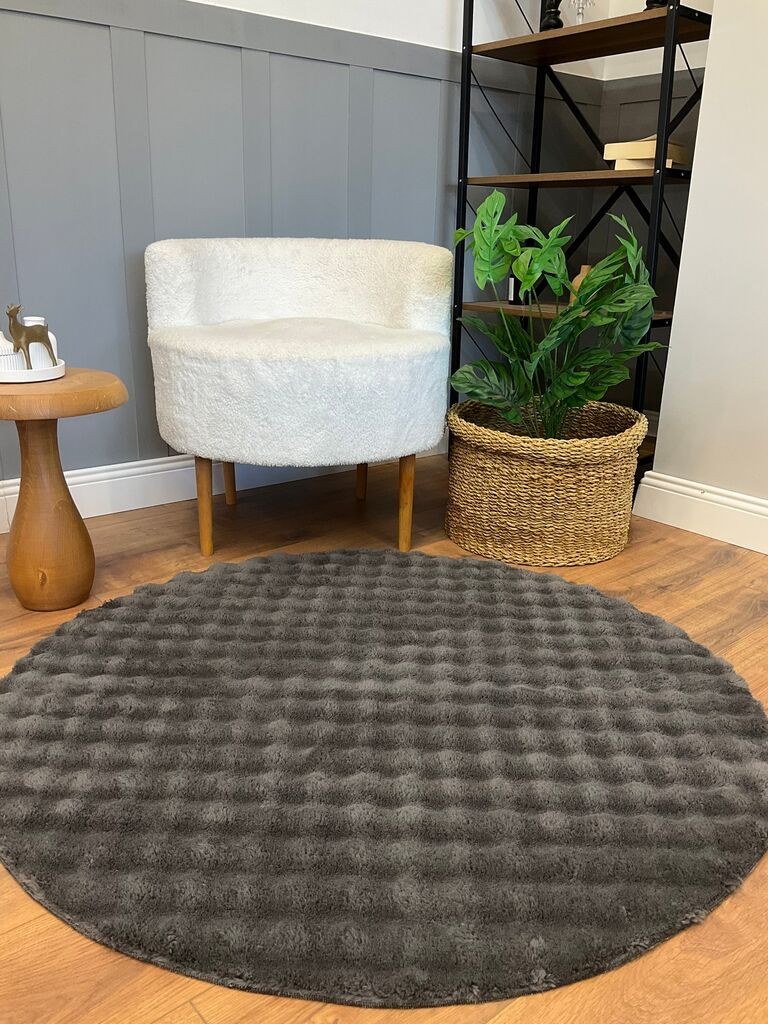 Conceptum Hypnose Carpet Puffy Bubble, 80x80 cm, Антрацит