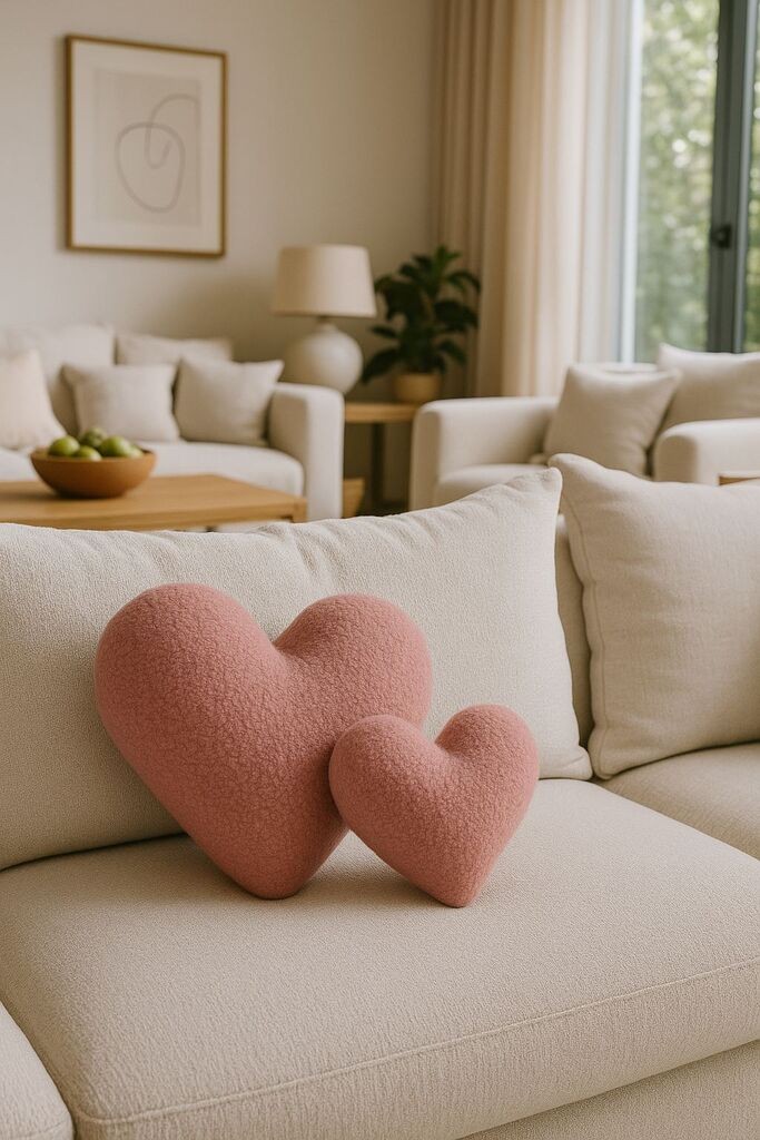 Аберто Дизајн Декоративна перница Калп, 38x33x9 см, Розова