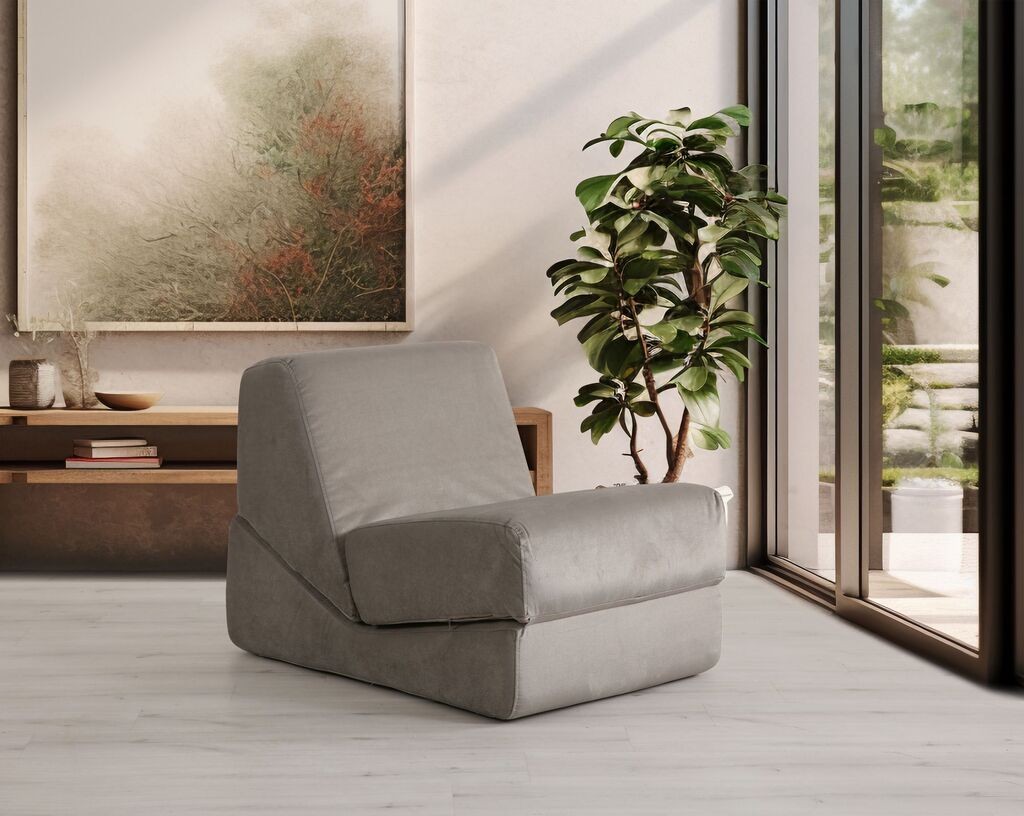 Фотелја на расклопување Atelier del Sofa Origami, 100x70x70cm, сива