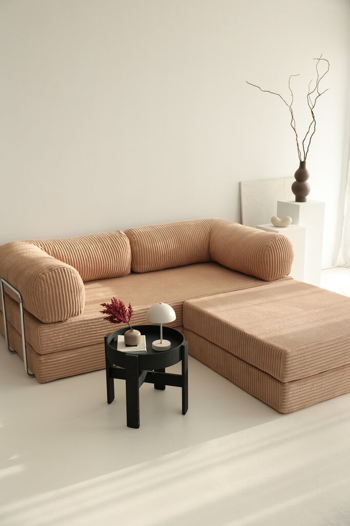 Гарнитура софа Atelier del Sofa, Nook, 100x100x34 см, кајсија