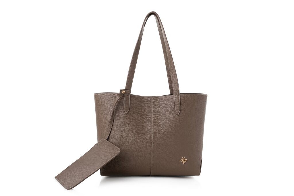 Женска чанта Lucky Bees 1294, кафеава