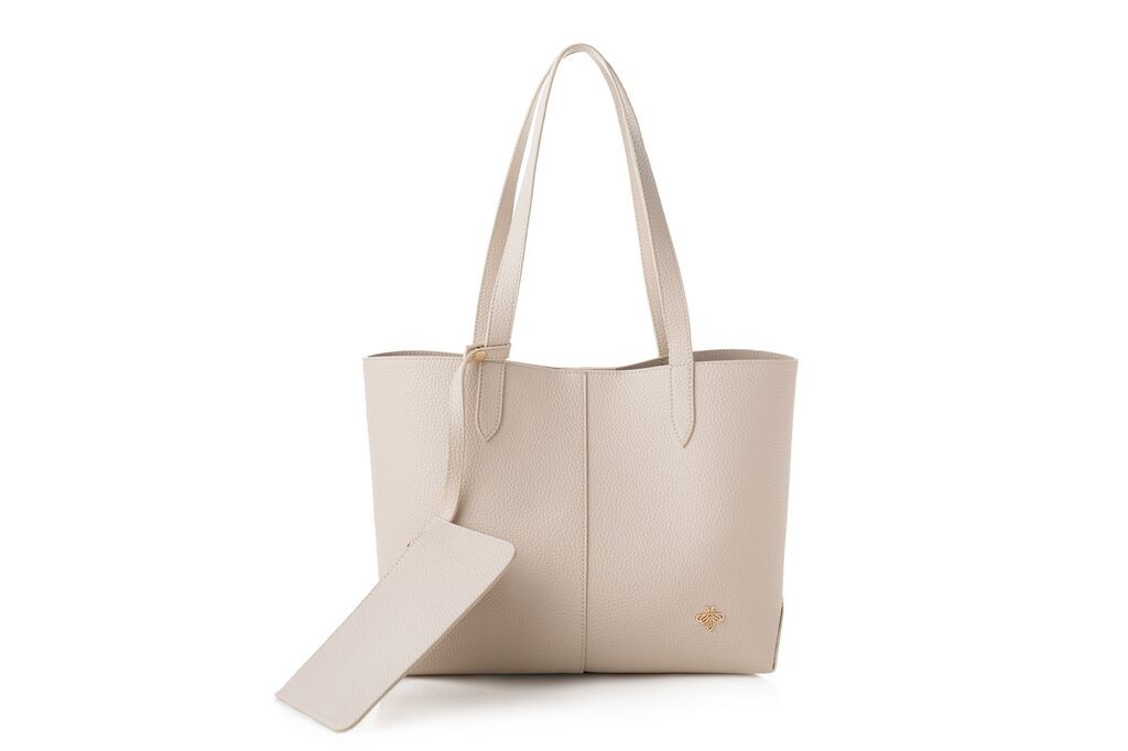 Женска чанта Lucky Bees 1294, кремаста