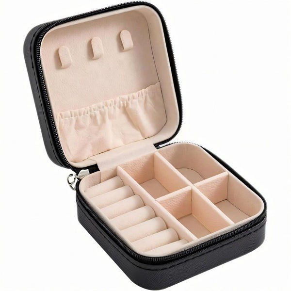 Компактна кутија за накит - Црна боја