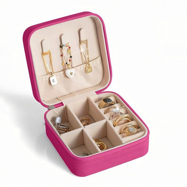 Компактна кутија за накит - Циклама боја