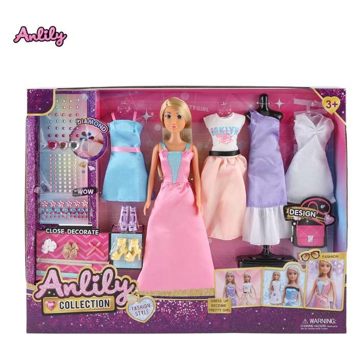 Masen Toys Кукла со облека и модни додатоци 7213926