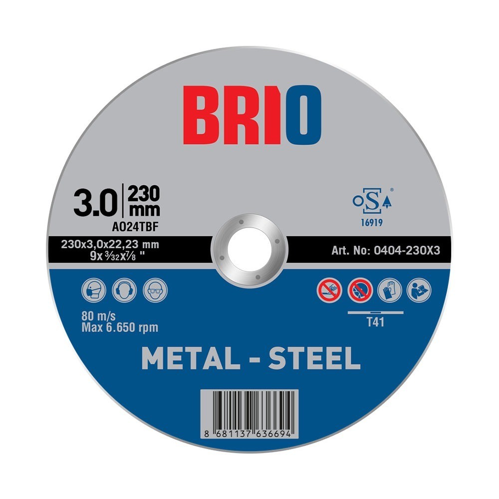 BRIO Диск за сечење 230X3 Метал