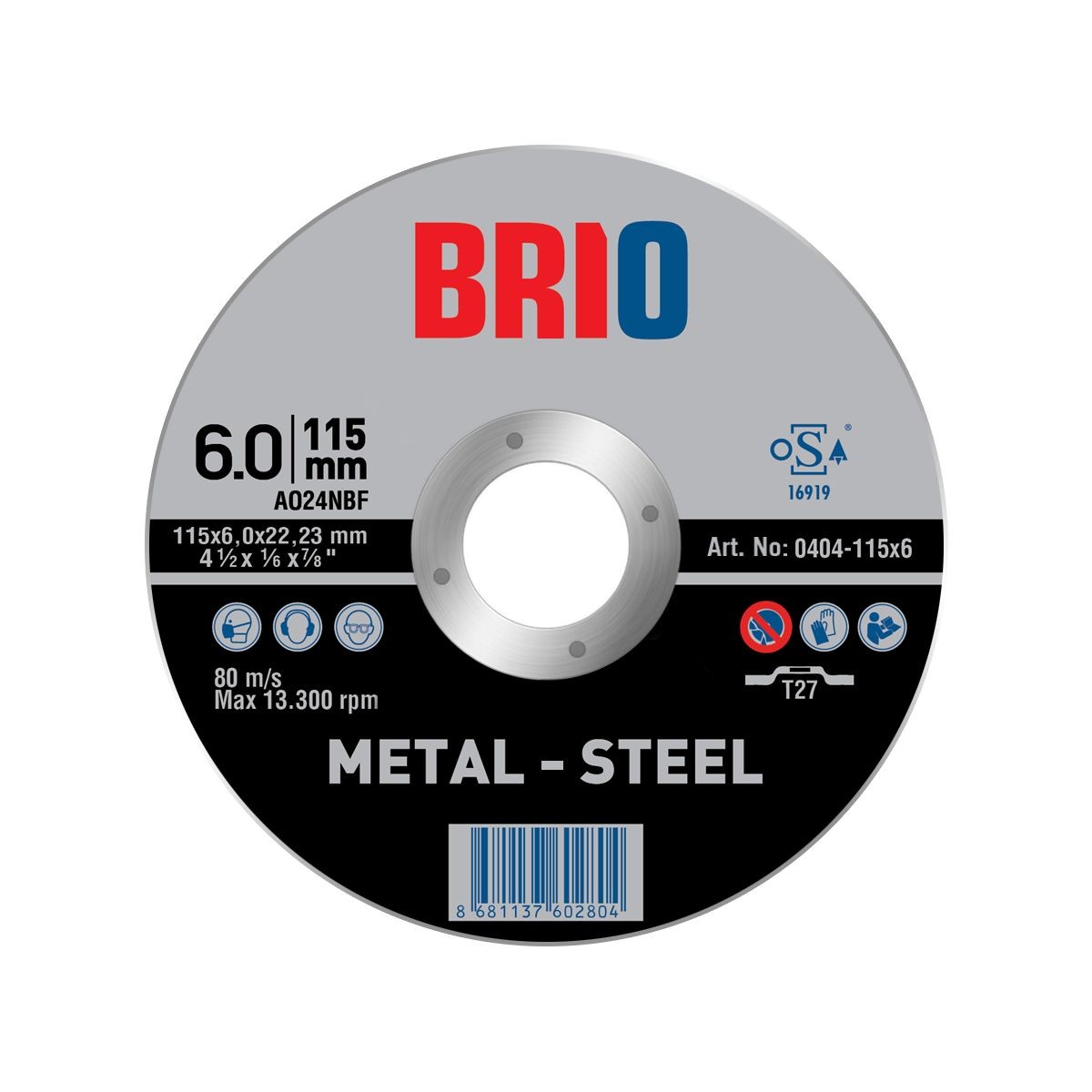 BRIO Диск за сечење 115X6