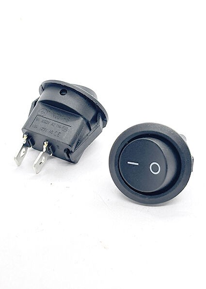 Alfa Electric Прекинувач PR-125 0-1 6 A 2 клеми O19 mm црн