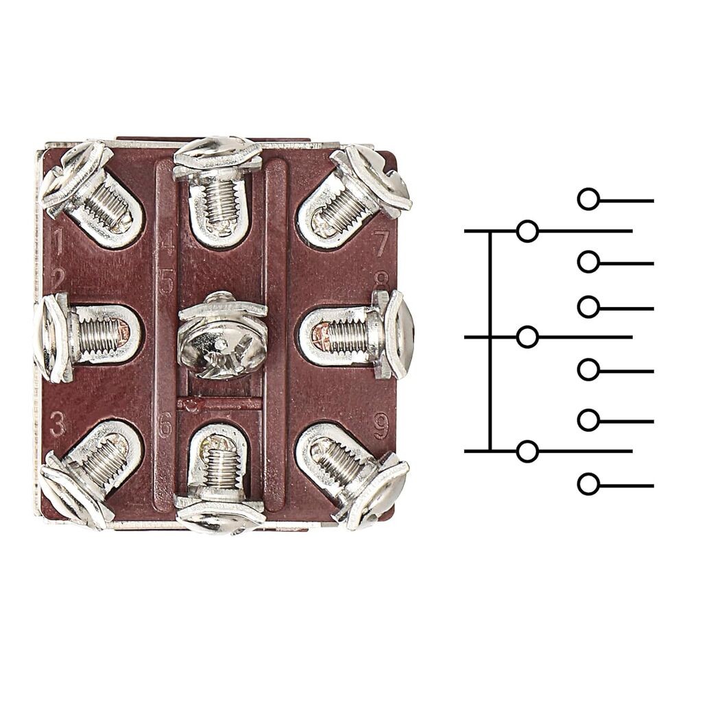 Alfa Electric Прекинувач PR-128 O12 mm 1-1 3x15 A 9 контакти