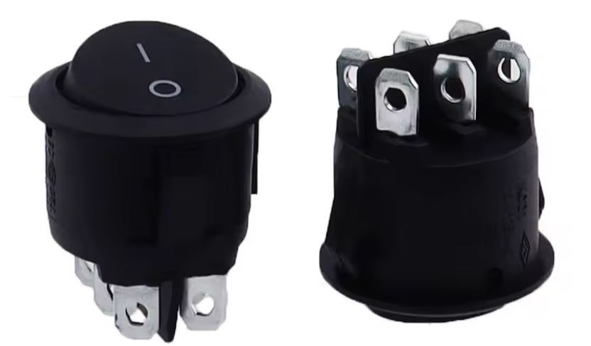 Alfa Electric Прекинувач PR-121 0-1 2x6 A 6 контакти црн