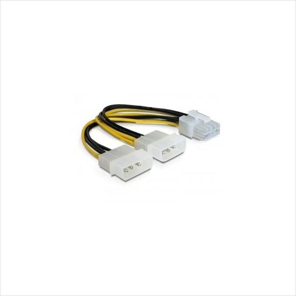 Delock Конвертор Molex x2 Во 8-Pin VGA Power 82397