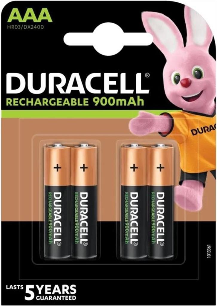Duracell Батерии Rechargeable 4xAAA 900mAh
