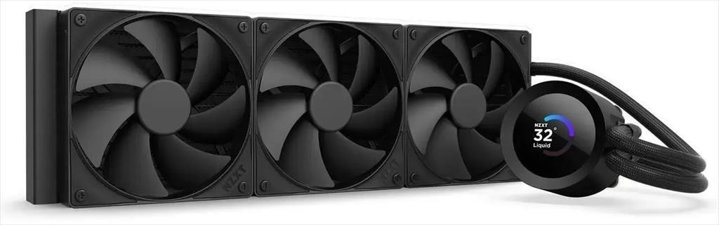NZXT Водено Ладење За Процесор Kraken Plus 360 3x120mm LCD 1.54 Инчи Мат Црно RL-KN360-B2