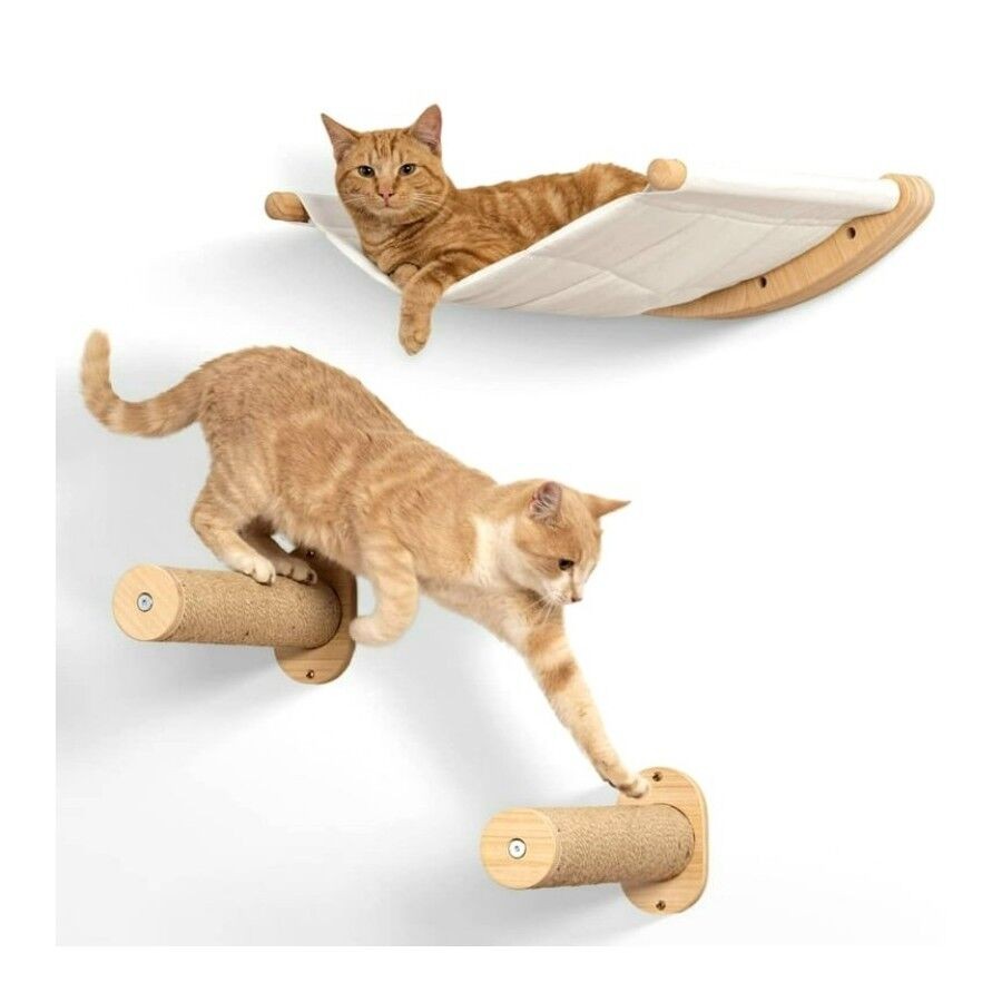 Дрвен Кревет-Хамак за Мачка