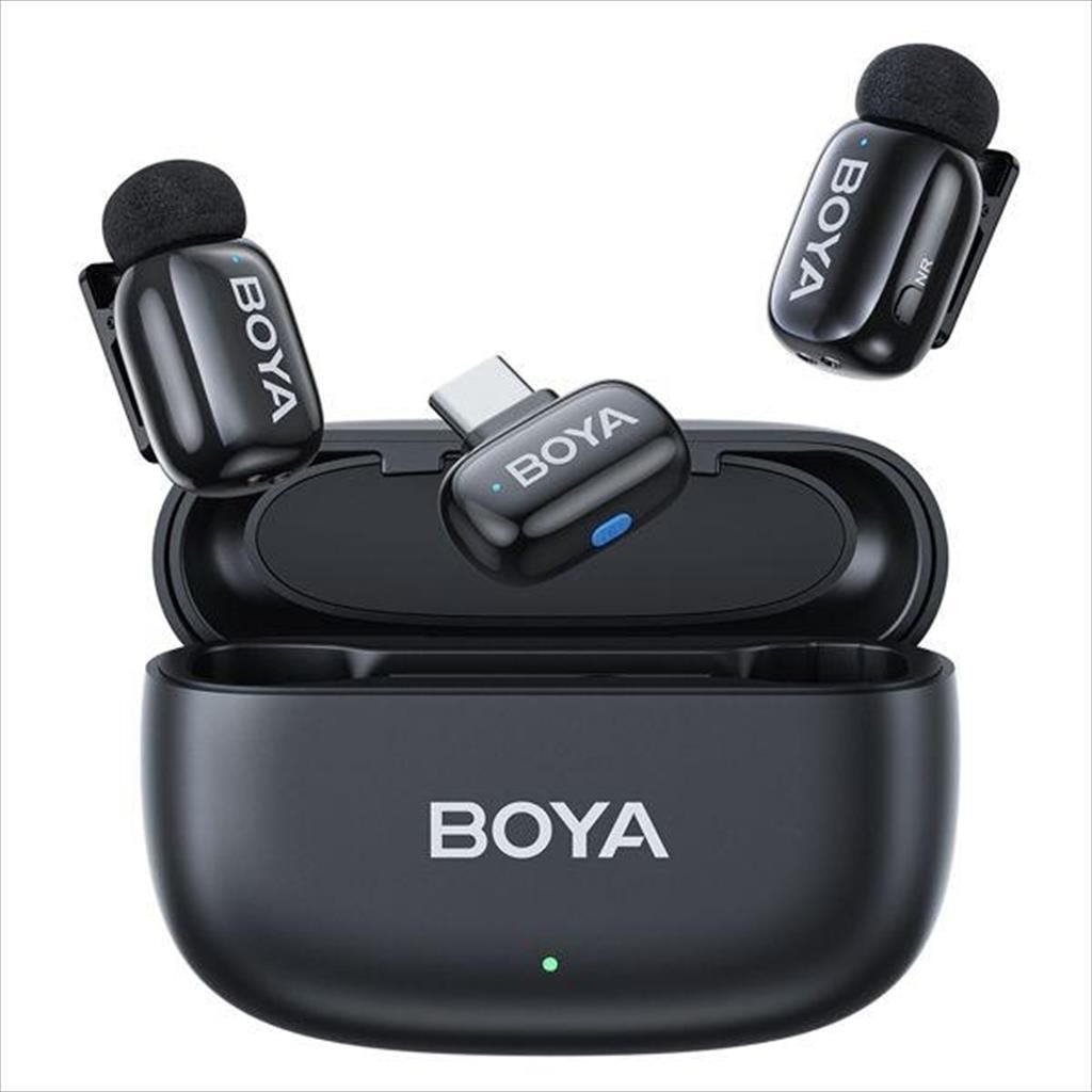 Boya Микрофон Безжичен System Mini 14, 2Xmic, Usb-C Receiver, Black