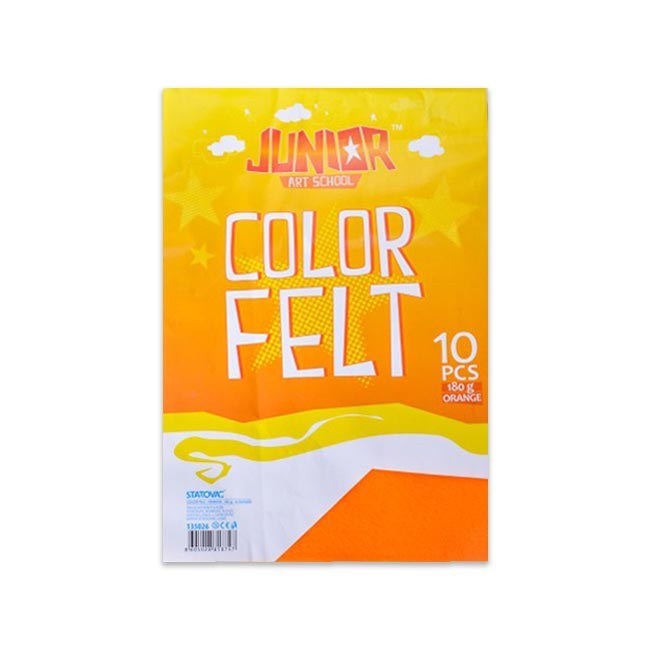 Јуниор Фелт 135026, А4, 10 парчиња, Портокал