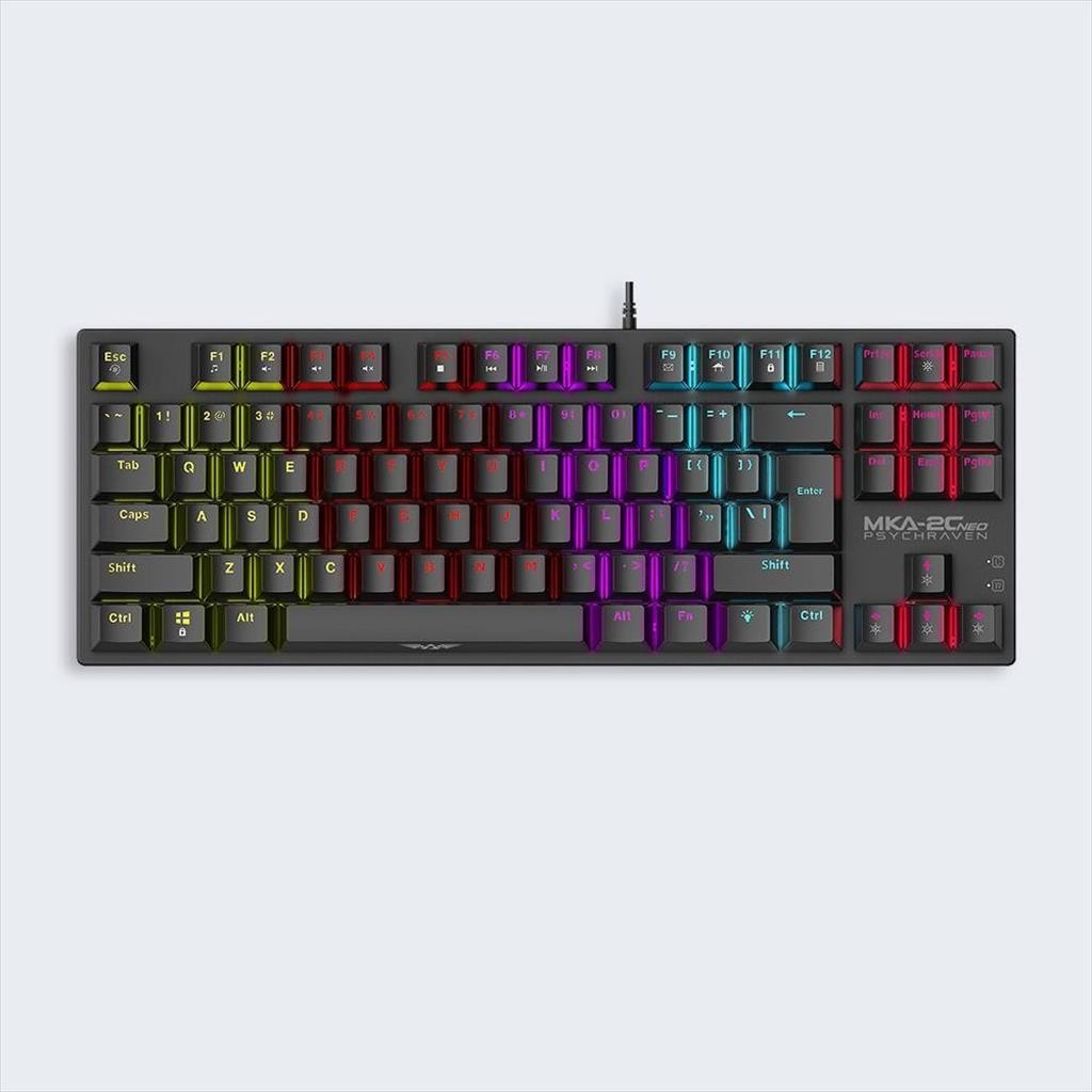 Armaggeddon Тастатура Механичка Mka-2C Neo Psychswif Kevlartech Keycaps Hotswappable Modular Switch Tactile, Led Backlight, Black