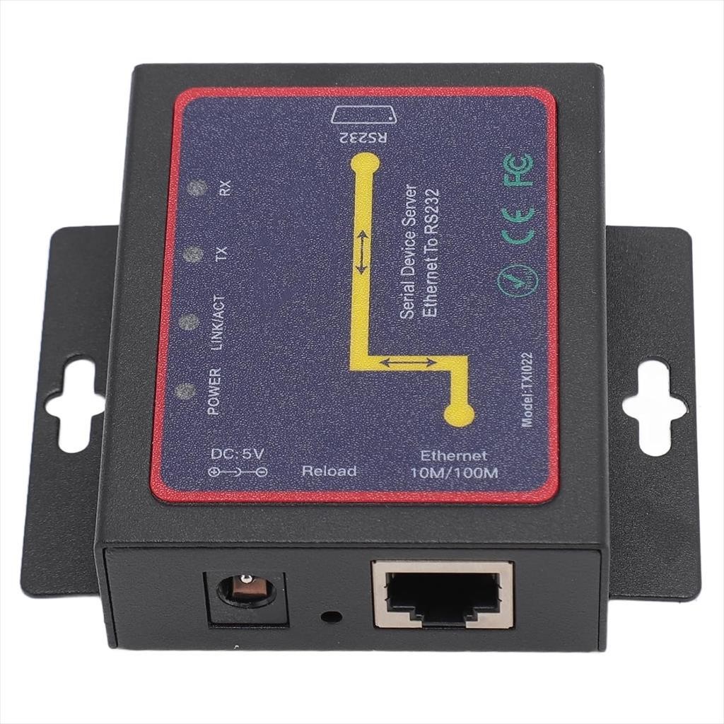 Diewu Technology Конвертор Двонасочен 10/100M Rj45 Кон Сериска Порта Rs232, Txi022,Bi Directional, Chipset: Tx210T