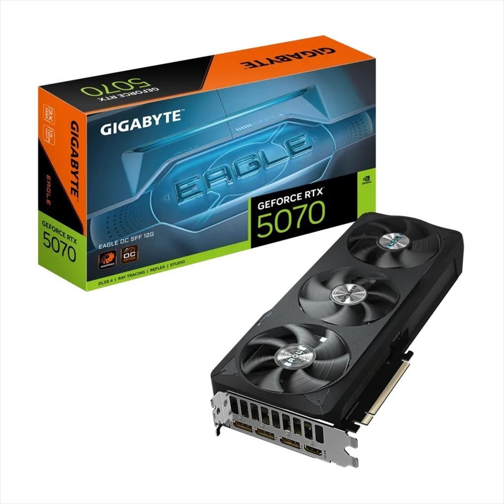 Gigabyte Графичка Карта Rtx 5070 Eagle Oc Sff 12Gb Gddr7, 3Xdp, 1Xhdmi, Gv-N5070Eagle Oc-12Gd