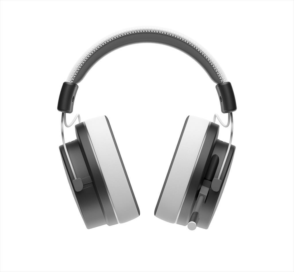 Dark Project Слушалки Жичани (2.4Ghz&Bt) Gaming-Headset Vexo W/Mic, 50Mm Neodymium Driver, Сиви
