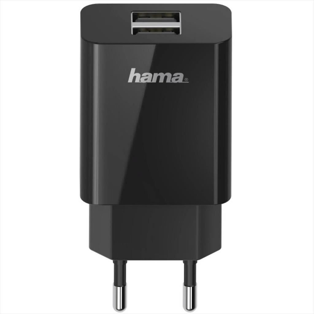Hama Полнач За Телефон 2 Порти Type-A 10,5W 200014