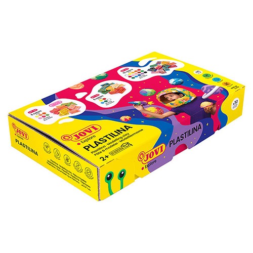 Jovi Пластелин, 50гр, Сет од 15 бои, 1/30, Plastilina Explore, 70S, Микс бои