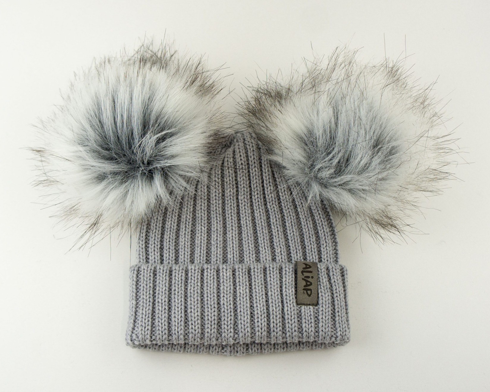 Aliap Капче Beanie 100% мерино волна - сиво - 3-5г