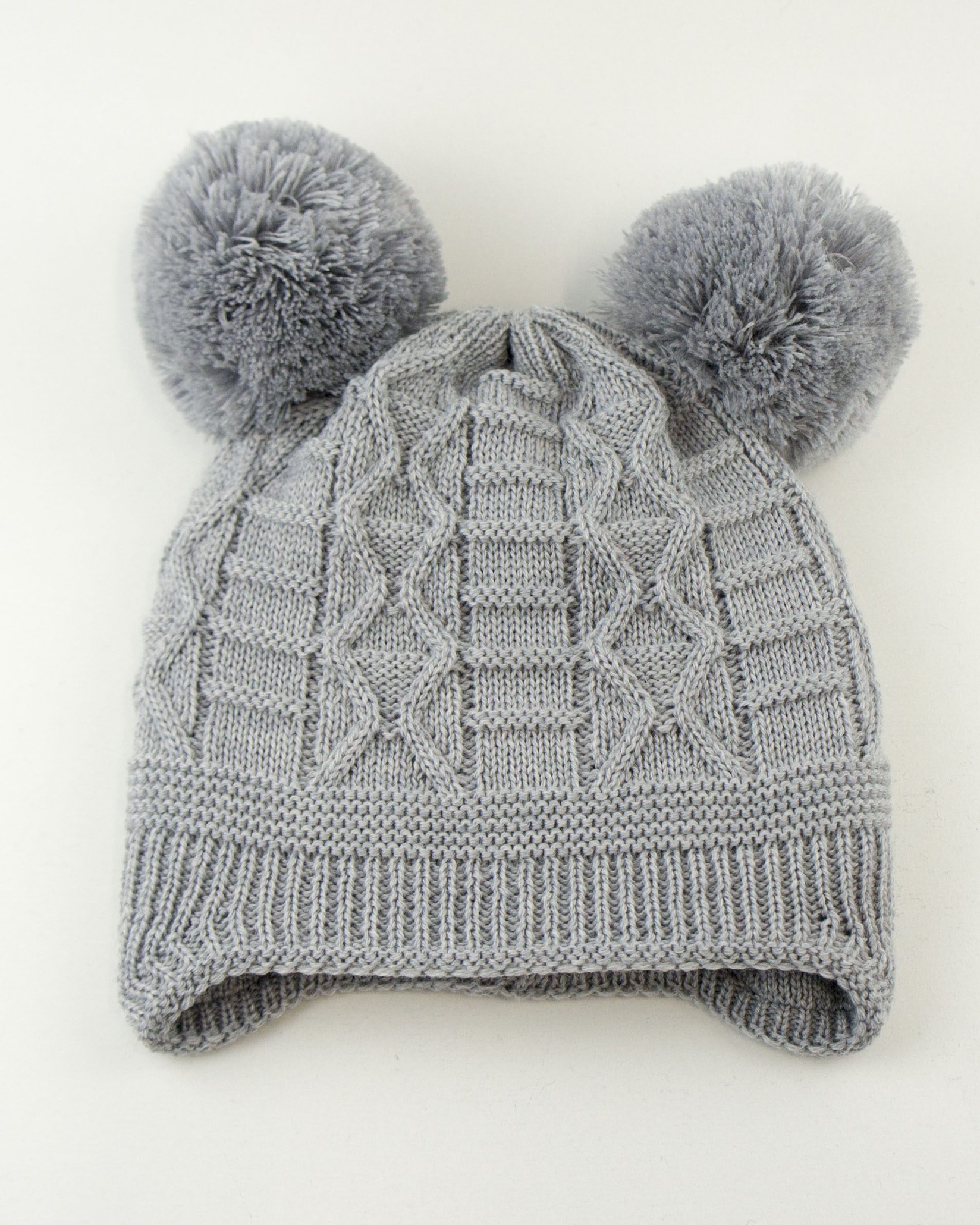 Aliap Капче Style Knit 100% мерино волна - сиво - 0-1г