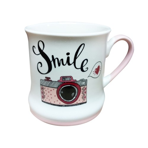 BG Office Шолја, Керамичка, Smile Фотоапарат, S4663