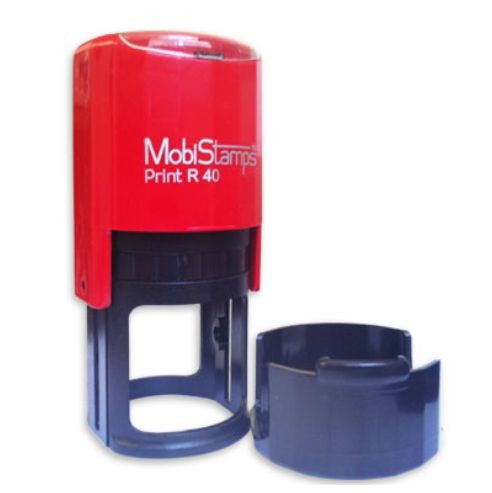 ПЕЧАТ АВТОМАТСКИ RC 40 40мм,црвен со перниче без мастило