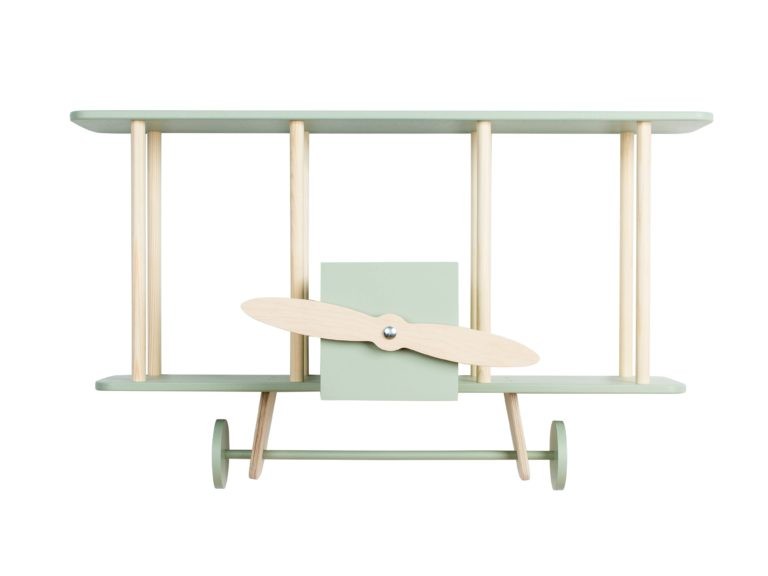 Up! Warsaw Полица ретро авион - Dashy - жалфија зелен